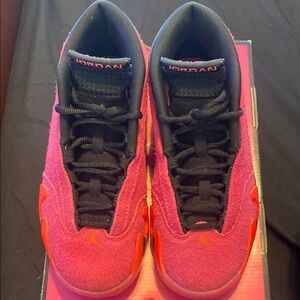 Jordan Pink and Black Sneakers Athletic Style